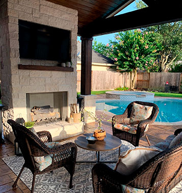 Firepit and Fireplace